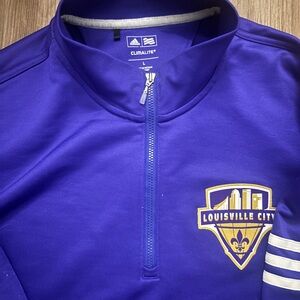 Adidas Men Purple Louisville City Sweatshirt